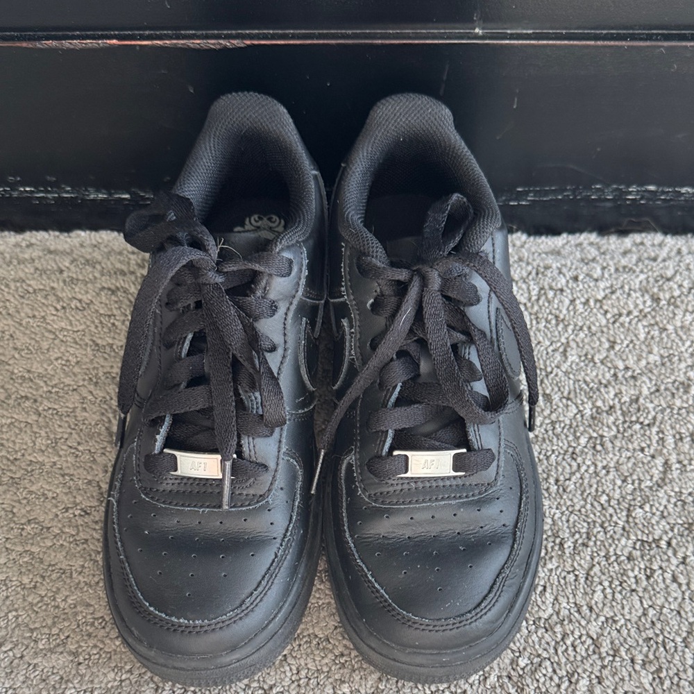 Classic Black Kids Sneakers